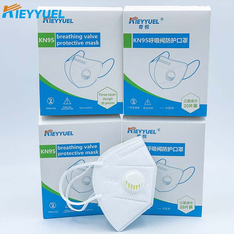 Masque de protection pour valve respiratoire KN95