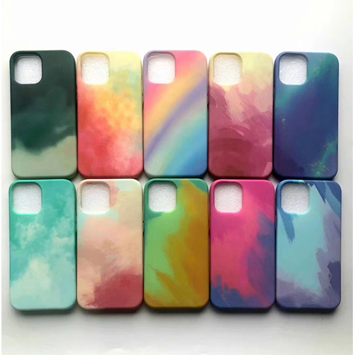 Coque de téléphone en silicone motif aquarelle