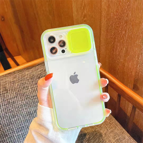 Slide Camera Cover Coque solide pour iPhone
